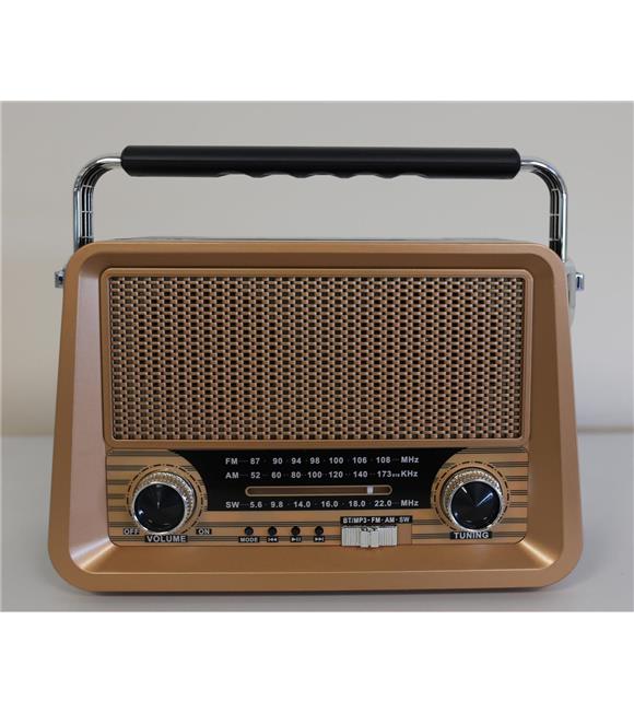 Everton Rt-756  Bluetooth Fm-Usb-Tf-Aux Şarjlı Nostaljik Radyo