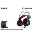 Snopy Rampage SN-RW2 Oyuncu Siyah Mikrofonlu Kulak