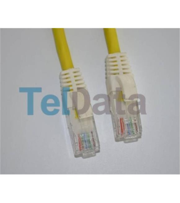 Teldata TLD-030YY Cat6 0.30MT Sarı Utp Patch Kablo