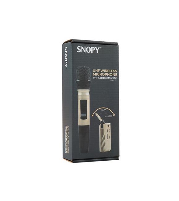 Snopy SN-U22 Gold UHF Kablosuz El Mikrofon