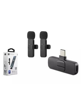Hadron Hdx2788 Kablosuz 2-Mikrofon Type-C Siyah