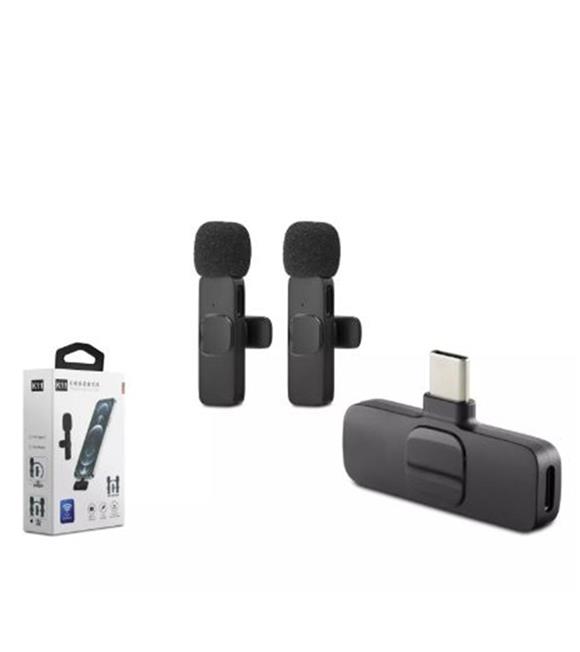 Hadron Hdx2788 Kablosuz 2-Mikrofon Type-C Siyah