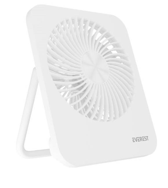 Everest EFN-601 Beyaz 2000mAh 4 Kademeli 4000RPM Hız Metal Ayak Masaüstü Usb Fan