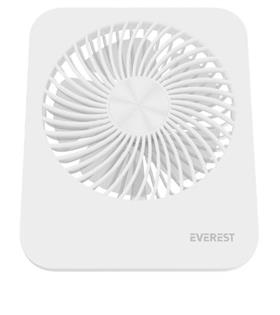 Everest EFN-601 Beyaz 2000mAh 4 Kademeli 4000RPM Hız Metal Ayak Masaüstü Usb Fan