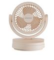 Everest EFN-509 Krem- Kahve 7 İnç 3 Kademeli 2100 RPM Hız Duvar Tıpı Ve Masaüstü Usb Fan
