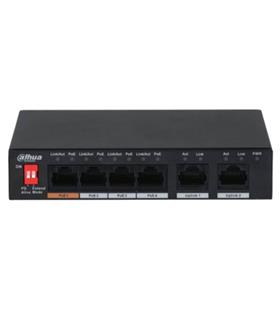Dahua PFS3006-4ET-60 6 Port 10-100 (4 Poe + 2fe Uplınk Toplam 60W Poe)