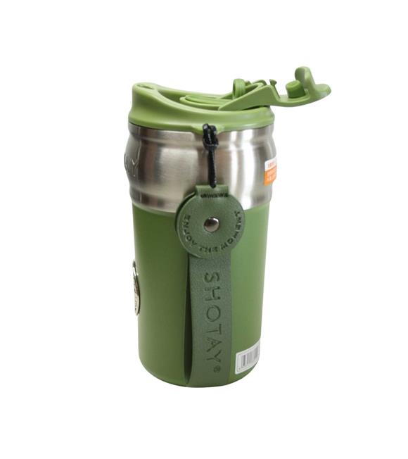 Shotay ST-8912 420ml Yeşil Çelik Termos