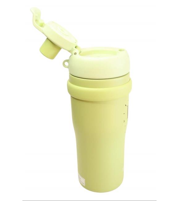 Shotay ST-8918 Çift Kullanım Pipetli/Rahat İçim Yeşil 720ml Çelik Termos