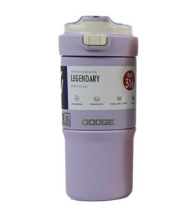 Dodge DB-23684 Çift Kullanım Pipetli/Rahat İçim Mor 660ml Çelik Termos