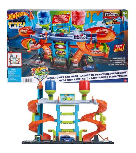 Hot Wheels Mega Araba Yıkama Kulesi (Kmp.)
