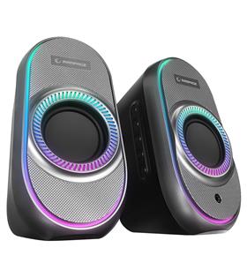 Rampage RMS-X3 2.0 6W Bluetooth Özellikli Siyah Multimedia RGB Işıklı Gaming USB Speaker