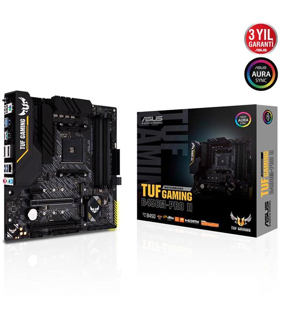 Asus TUF GAMING B450M-PRO II AMD B450 Soket AM4 DDR4 4400(OC)MHz mATX Anakart