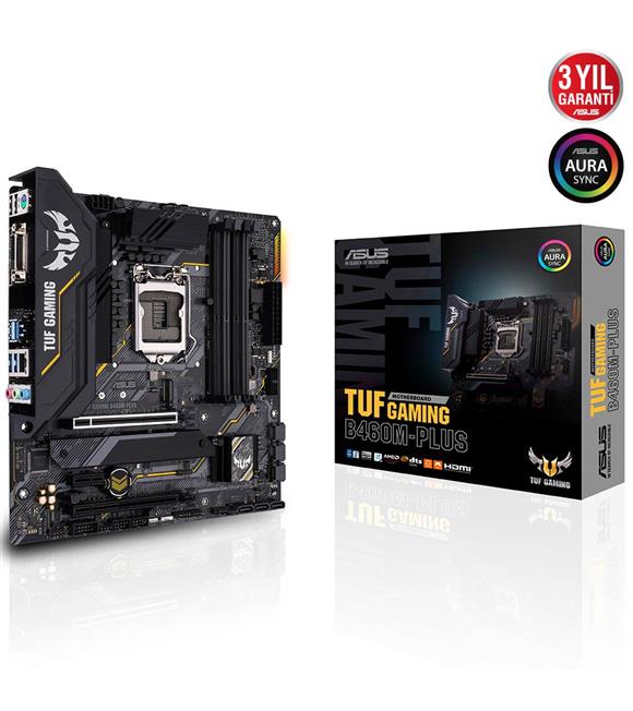 Asus Tuf Gaming B460M-Plus Intel 10.Nesil DDR4 Dvi-Hdmi-Dp M2 Anakart