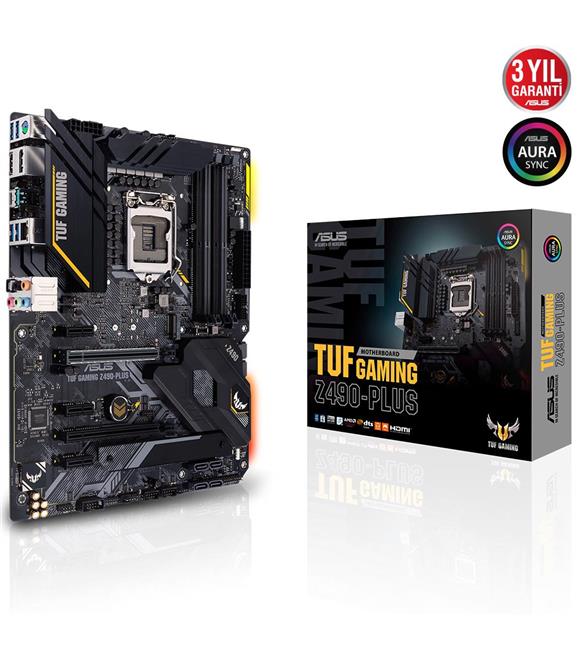 Asus TUF Gaming Z490-Plus Intel Z490 4600 MHz DDR4 1200 Pin ATX Anakart