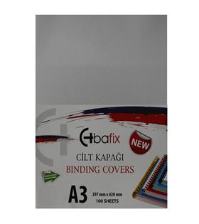 Bafix Cilt Kapağı Plastik Opak A3 160 MIC Beyaz