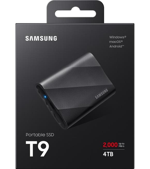 Samsung 1TB T9 MU-PG1T0B-WW 2.000Mb-sn USB 3.2 Gen 2x2 Tasinabilir Harici SSD Siyah_1