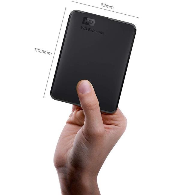 WD 5TB Elements Portable External Hard Drive, USB 3.0 - WDBU6Y0050BBK-WESN Harici Harddisk_1