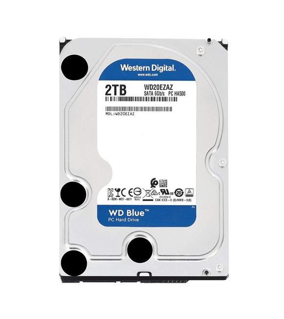 Wd 2Tb Blue 5400Rpm 3.5" Sataııı 256Mb Wd20Ezaz Harddisk