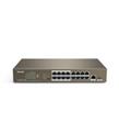 Tenda TEF1118P-16-150W 16 Port Poe+ 10-100 Switch Çelik Kasa Rack Mount