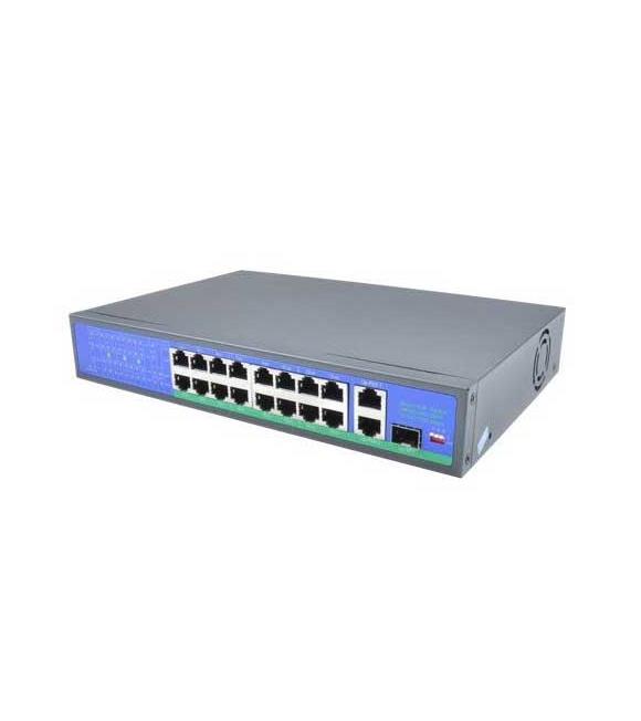 SPY SP-18250PLD 16 Port PoE 2 Port Uplink 1SFP 250 Metre PoE Switch