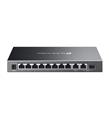 Omada Tp-Link ES210GMP 8 Port 10-100-1000 Poe+ Switch 1 Port SFP + 1 Port Uplink Cloud Switch