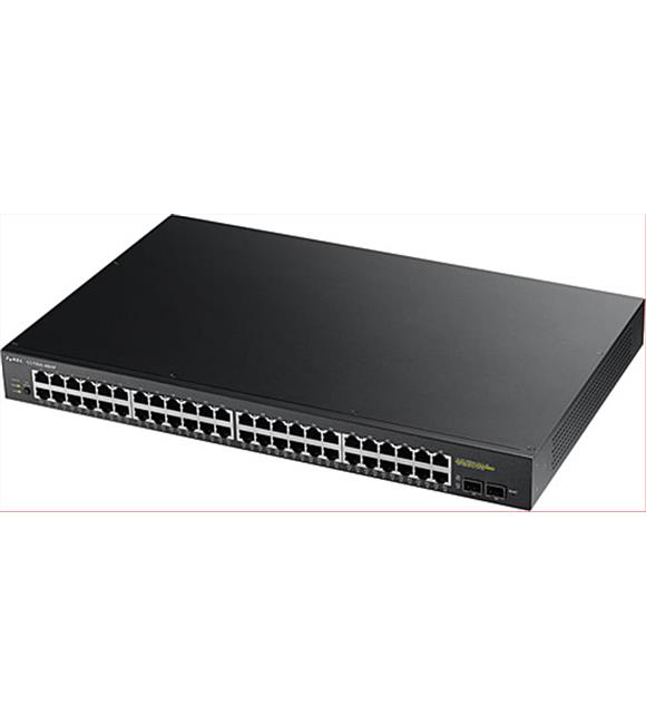 Zyxel GS1900-48HP 24 PORT 10-100-1000 + 24 PORT POE+2xSFP WEB Yönetilebilir Swıtch