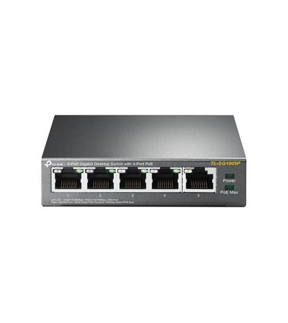 Tp-Link TL-SG1005P 5 Port 4 Port Poe+ 10-100-1000 Mbps Switch Çelik Kasa