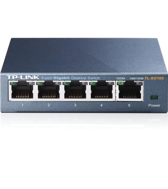 Tp-Link TL-SG105 5 Port 10-100-1000 Mbps Switch Çelik Kasa