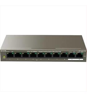 Tenda TEF1110P-8-63W 10 Port 8 Port Poe+ 10-100 + 2 Port 10-100 Switch