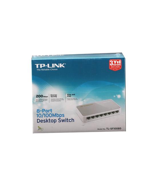 Tp-Link TL-SF1008P 8 Port 4 Port Poe+ 10-100 Mbps Switch Çelik Kasa