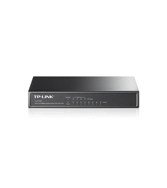 Tp-Link TL-SF1008P 8 Port 4 Port Poe+ 10-100 Mbps Switch Çelik Kasa