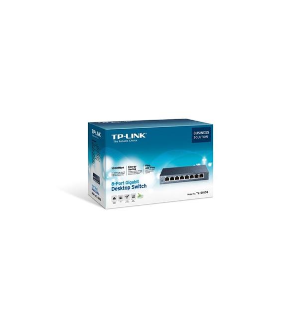 Tp-Link TL-SG108 8 Port 10-100-1000 Mbps Switch Çelik Kasa_1