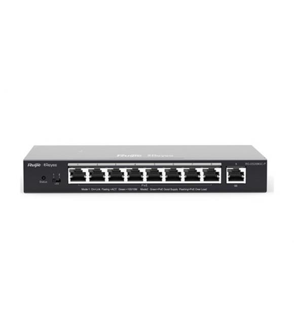 Ruijie-Reyee RG-ES209GC-P 8 Port POE+ 10-100-1000Mbps+1Port 10-100-1000Mbps Yönetilebilir Çelik 120W