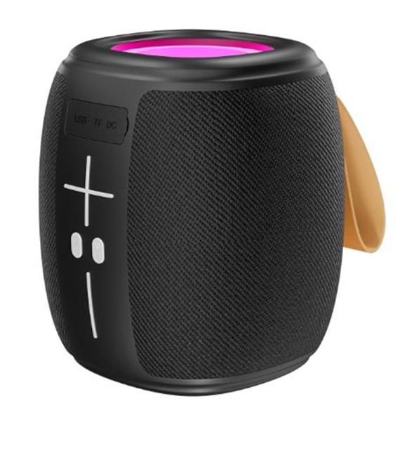 Mikado MD-888 CUBE Siyah 5W 1200mAh BT-TF-USB-LED Işıklı Speaker Hoparlör