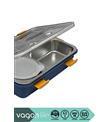 Vagonlife BL50433-1 850ml 4 Bölmeli Mavi Çelik Saklama Kabı_2)