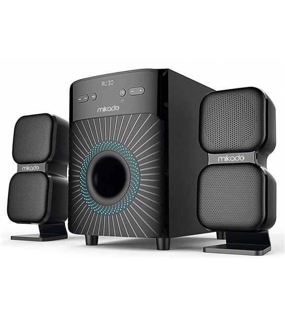 Mikado MD-360BT 2+1 38W BT-AUX-USB-FM-LED Ekran Multimedia Speaker Kumandalı