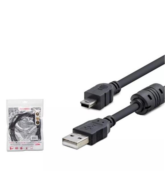 Hadron Hdx7538 1.5M Usb Mini V3-5Pin To Usb Kablo  Siyah