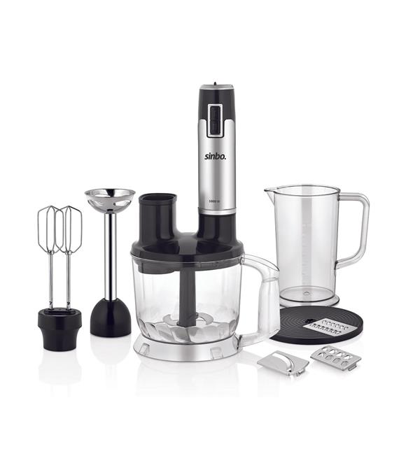 Sinbo Çubuk Blender Set SHB-3114 Siyah-Gri