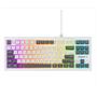 Everest KB-98 SILENT TKL Beyaz-Gri Mavi Rainbow Q Membrane Klavye