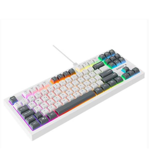Everest KB-98 SILENT TKL Beyaz-Gri Mavi Rainbow Q Membrane Klavye