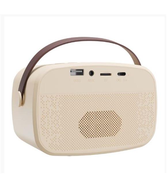 Mikado MD-57BT Endless 5W Bej TF + USB + AUX + BT Destekli 2 Wireless Karaoke Mikrofon 1200mAh
