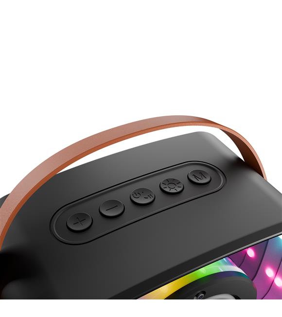 Mikado MD-57BT Endless 5W Siyah TF + USB + AUX + BT Destekli 2 Wireless Karaoke Mikrofon 1200mAh