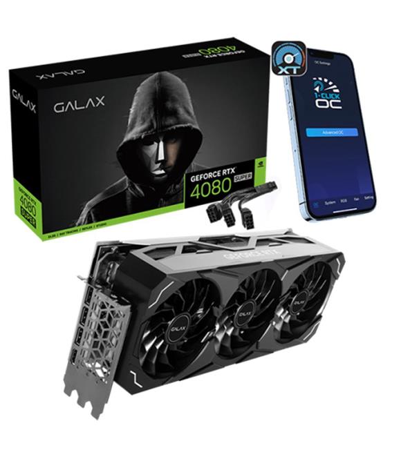 Galax GeForce RTX4080 SUPER ST 16GB 256BIT GDDR6X HDMI DP DLSS3 Nvidia Ekran Kartı (48SZM6MD9STS)